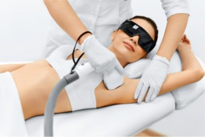Body Care. Underarm Laser Hair Removal. Beautician Removing Hair Of Young Woman's Armpit. Laser Epilation Treatment In Cosmetic Beauty Clinic. Hairless Smooth And Soft Skin. Health And Beauty Concept.